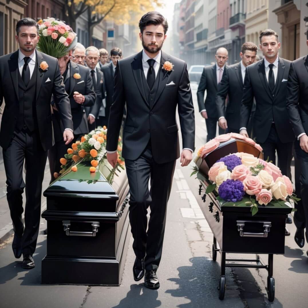 how to choose funeral flowers for a man